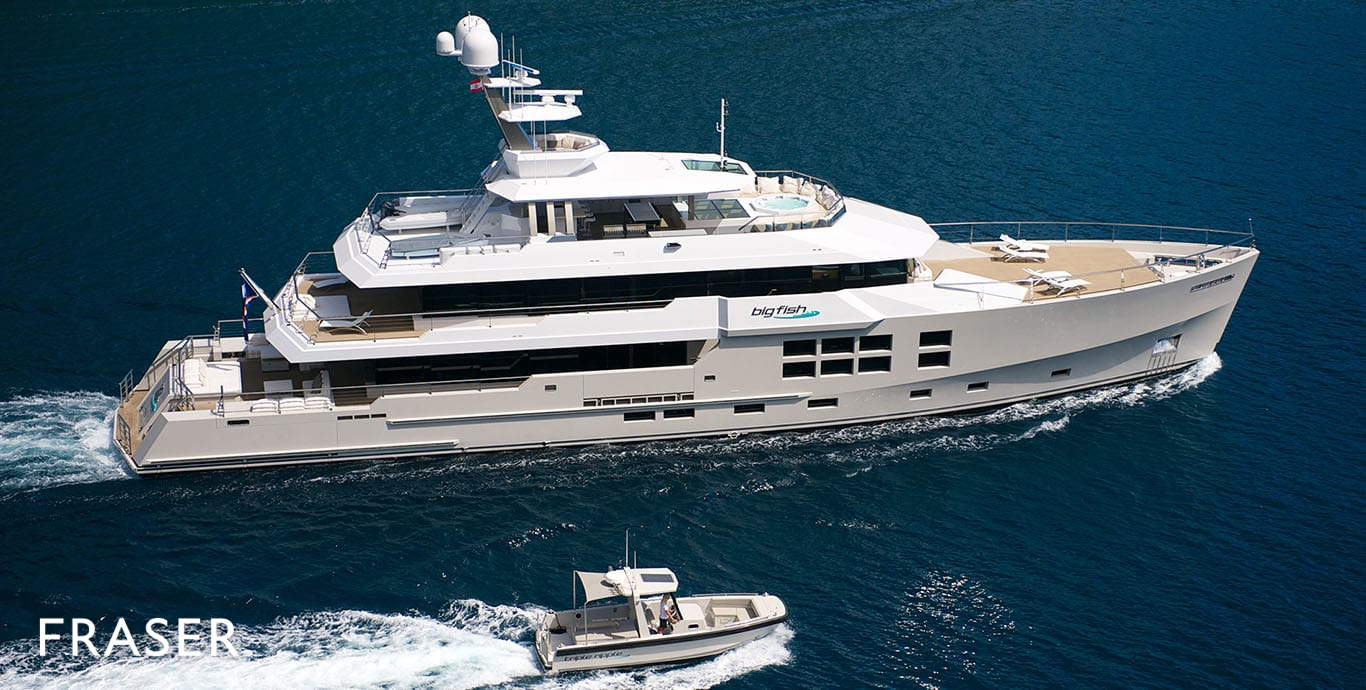 big fish yacht for charter fraser